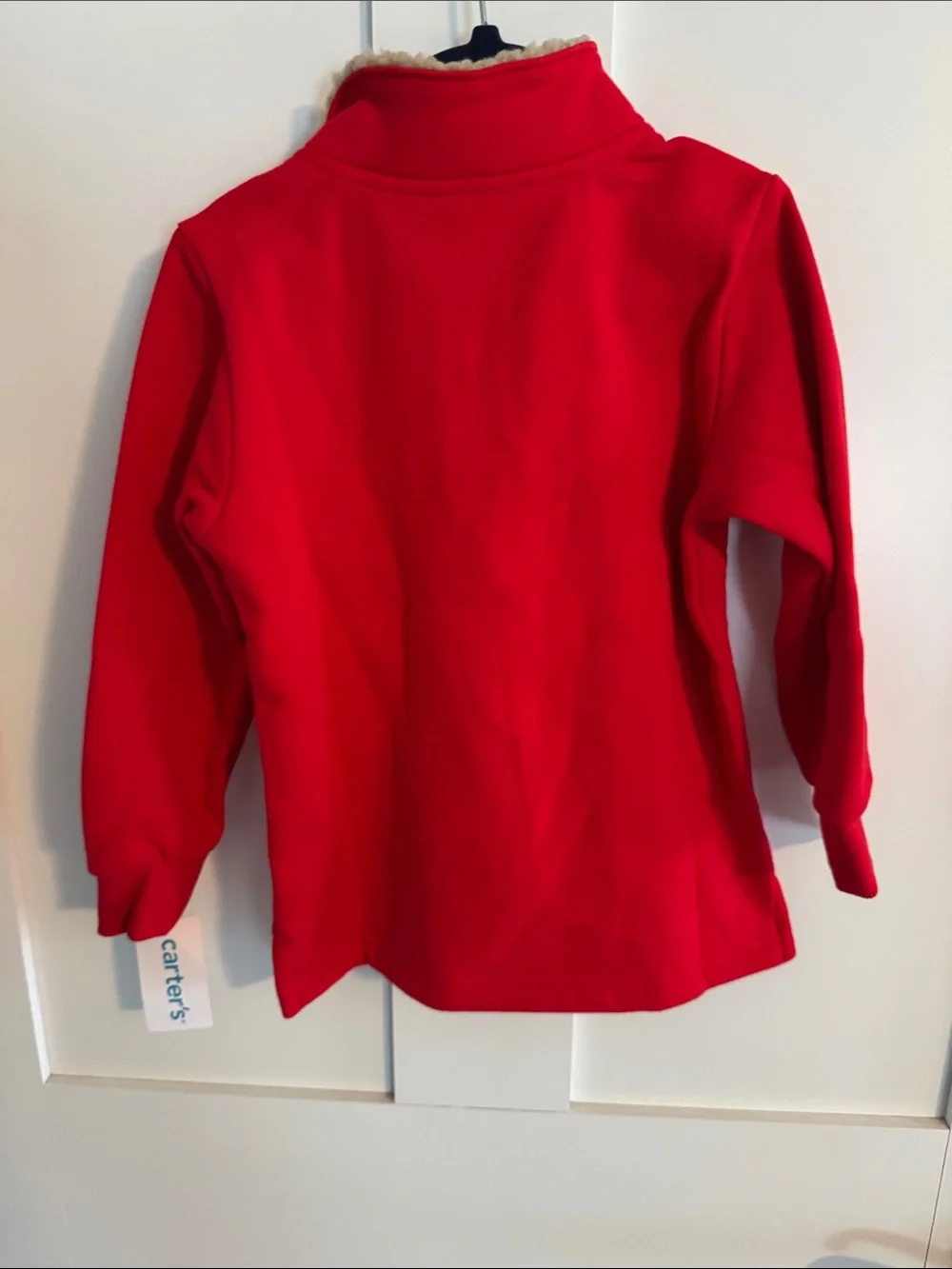 Carter's Red Sherpa-Lined Quarter-Zip Pullover - Kids
